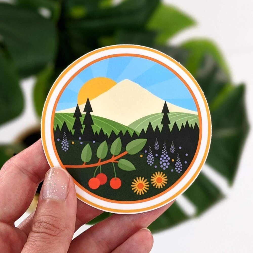 Mount Hood Vinyl Sticker